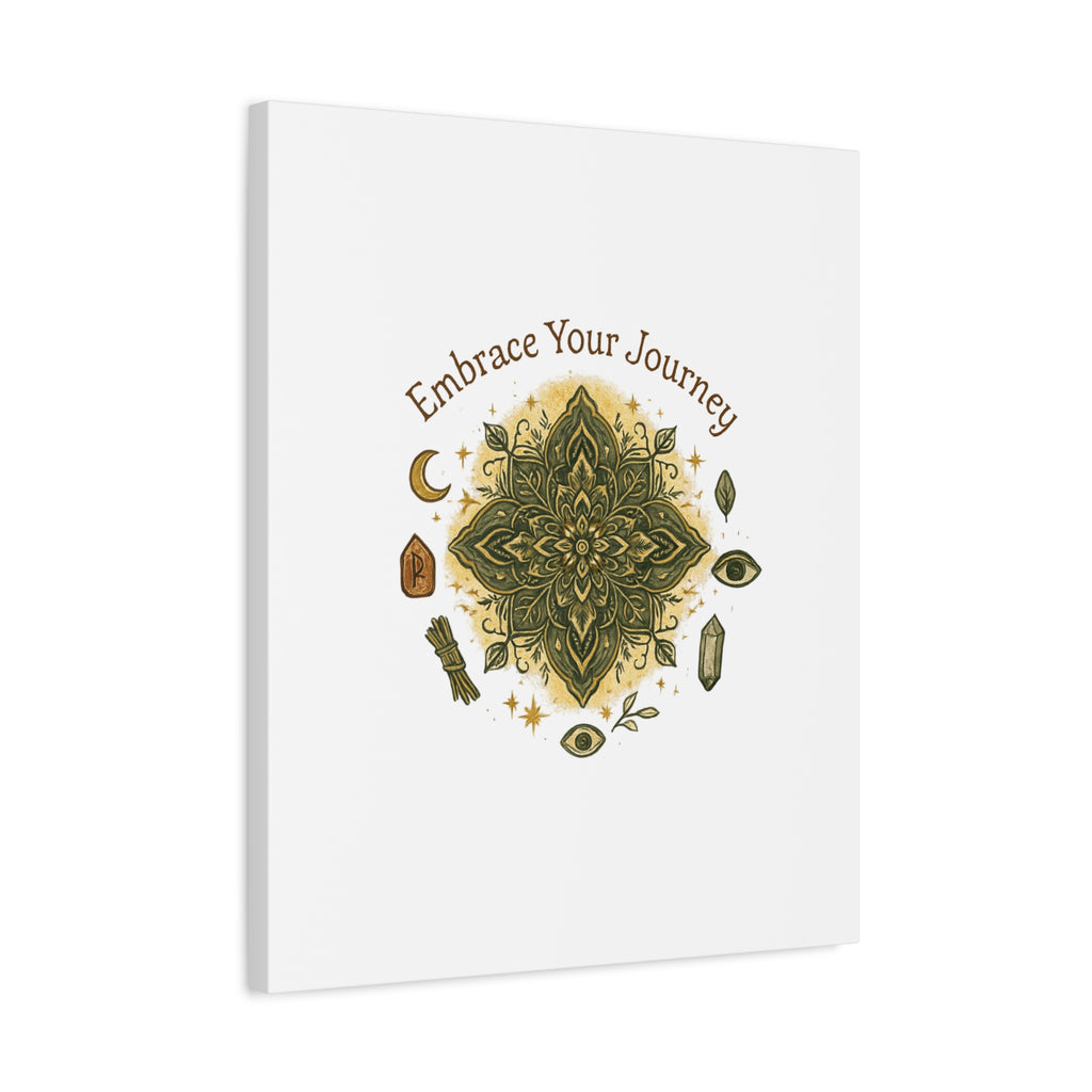Embrace Your Journey Mandala Canvas | Matte Stretched Wall Art
