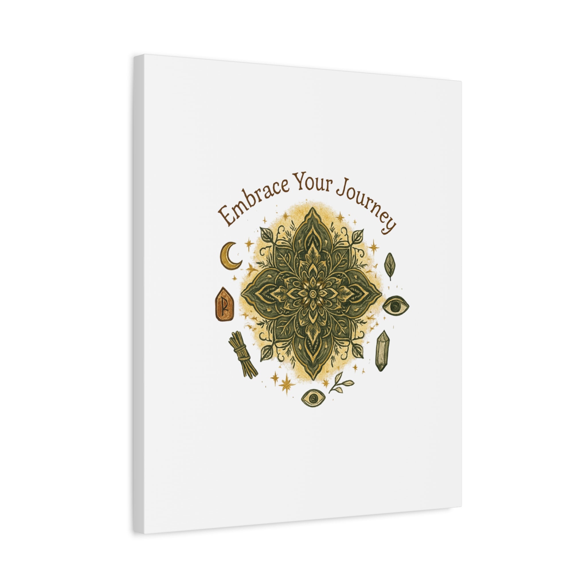 Embrace Your Journey Mandala Canvas | Matte Stretched Wall Art