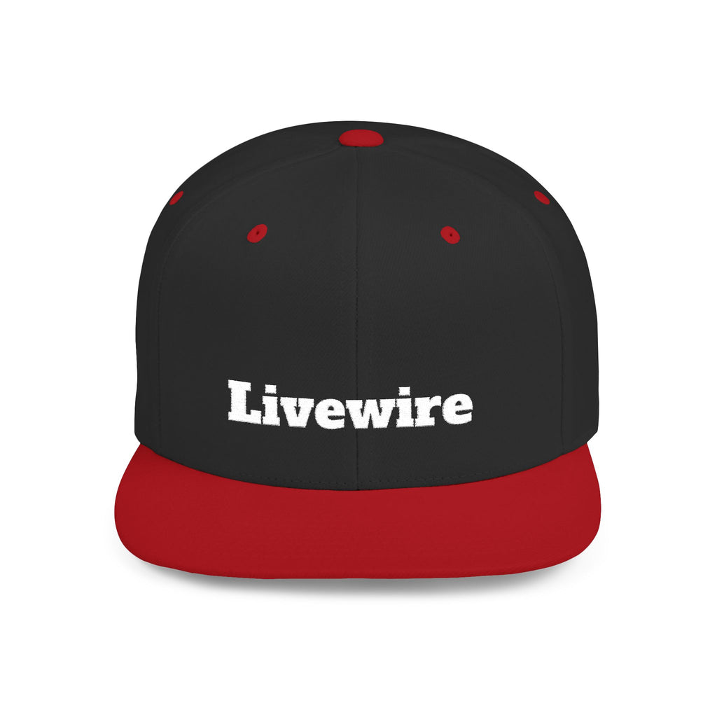 Livewire Flat Bill Snapback Hat | Stylish Casual Cap for Everyday Wear, Perfect for Festivals, Sports, and Street Style