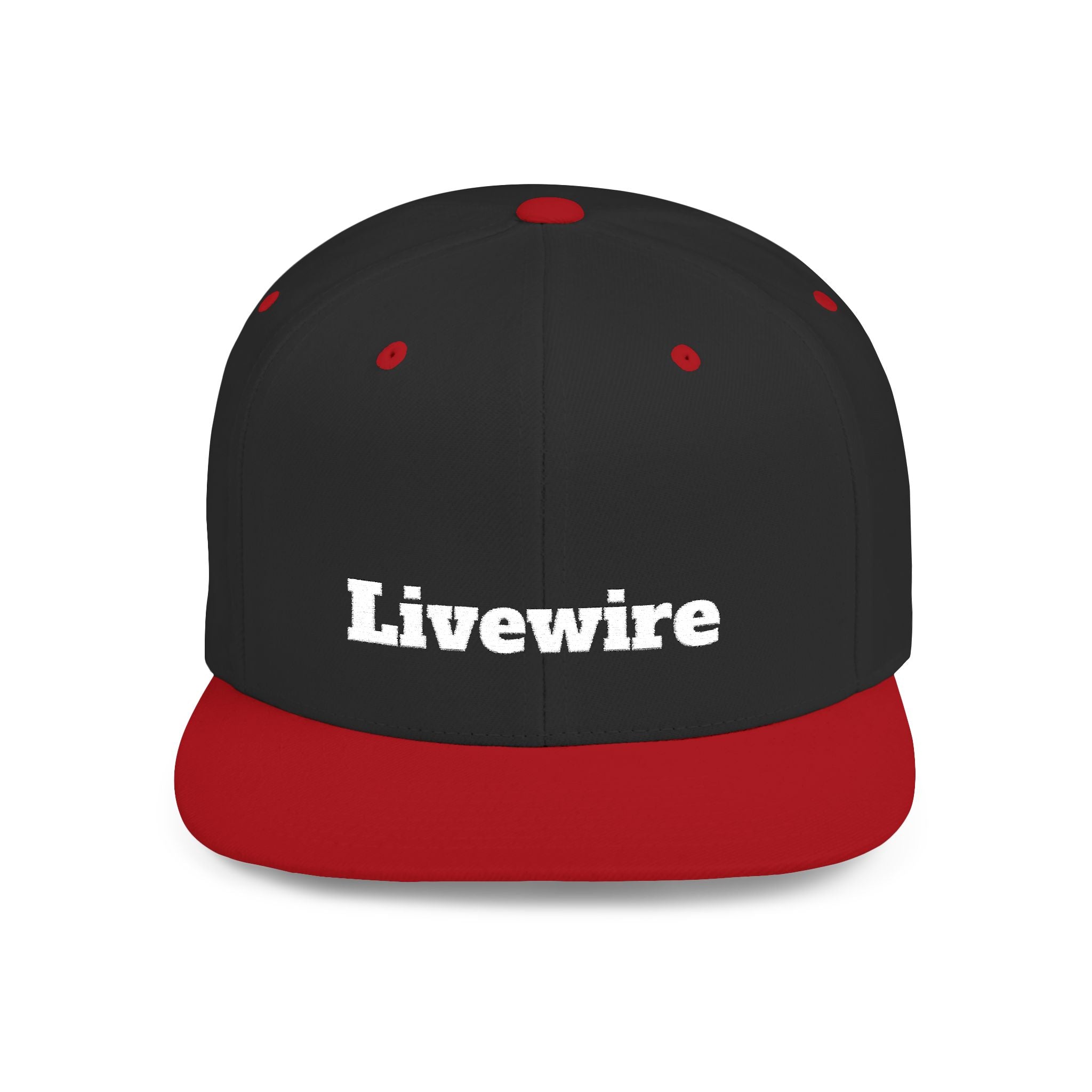 Livewire Flat Bill Snapback Hat | Stylish Casual Cap for Everyday Wear, Perfect for Festivals, Sports, and Street Style