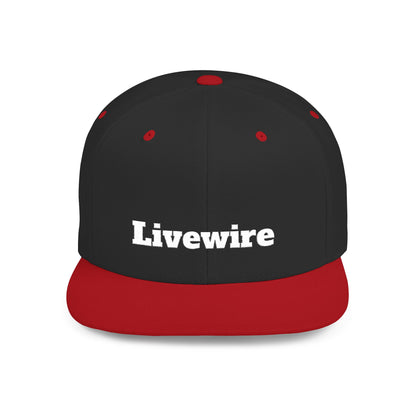 Livewire Flat Bill Snapback Hat | Stylish Casual Cap for Everyday Wear, Perfect for Festivals, Sports, and Street Style