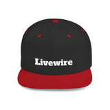 Livewire Flat Bill Snapback Hat | Stylish Casual Cap for Everyday Wear, Perfect for Festivals, Sports, and Street Style