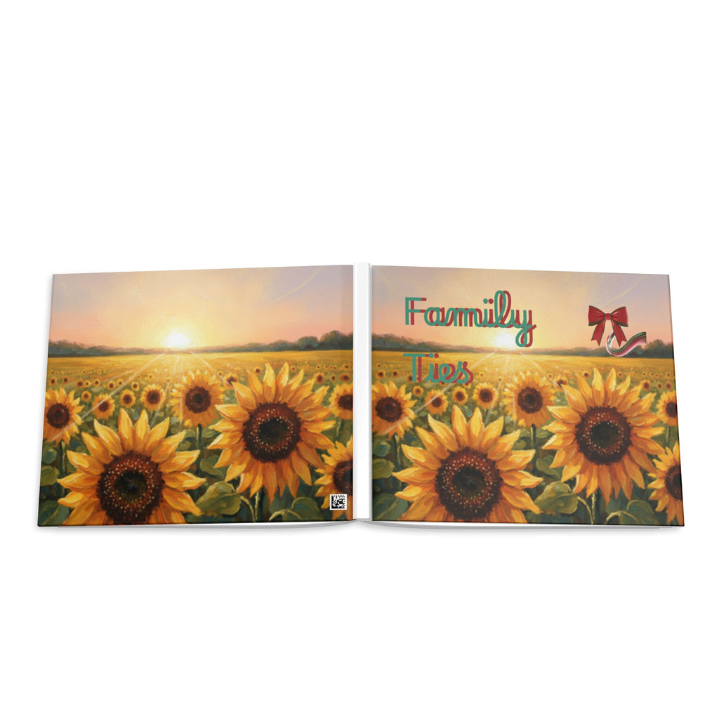 Family Ties Hardcover Photo Book — Sunflower Memory Keepsake