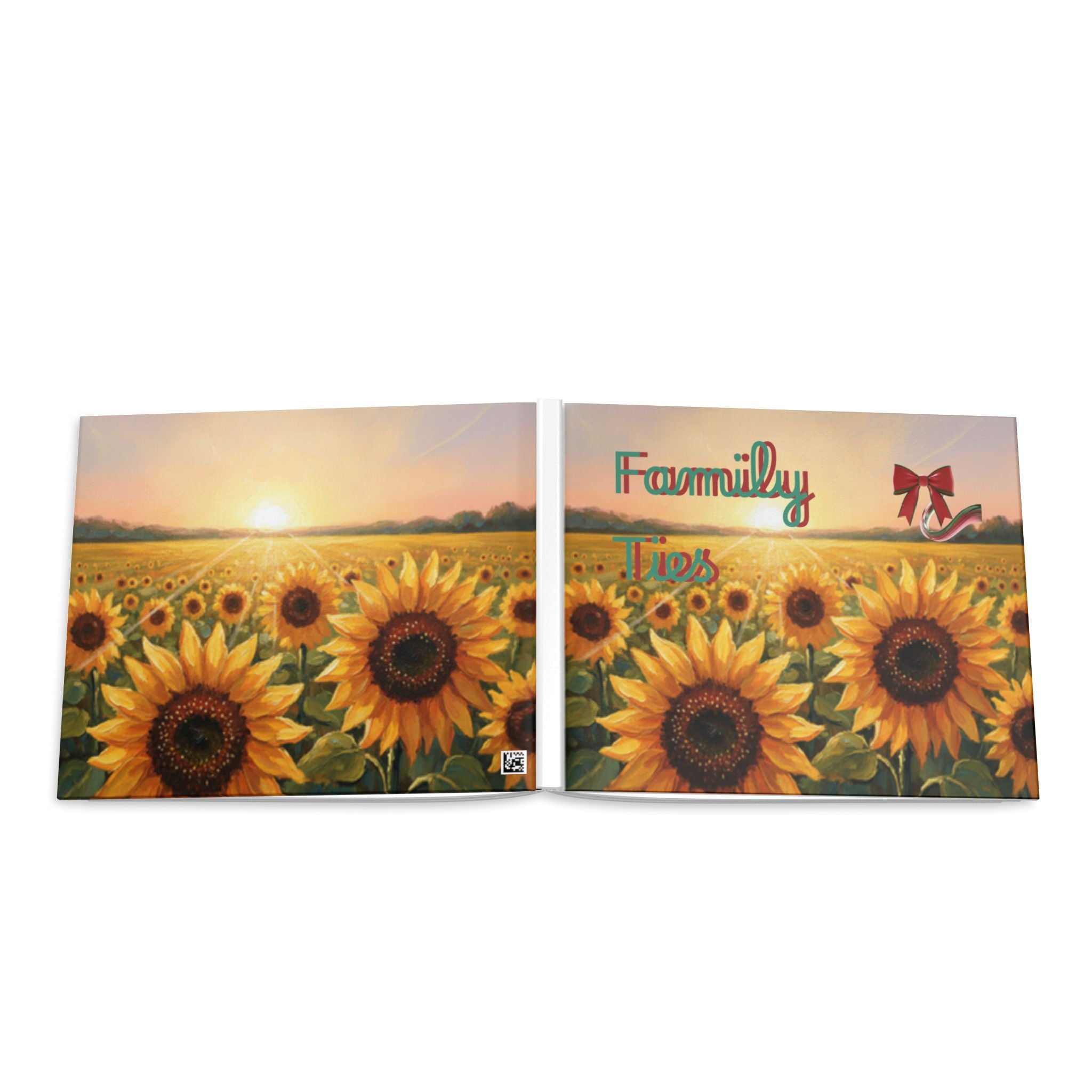 Family Ties Hardcover Photo Book — Sunflower Memory Keepsake