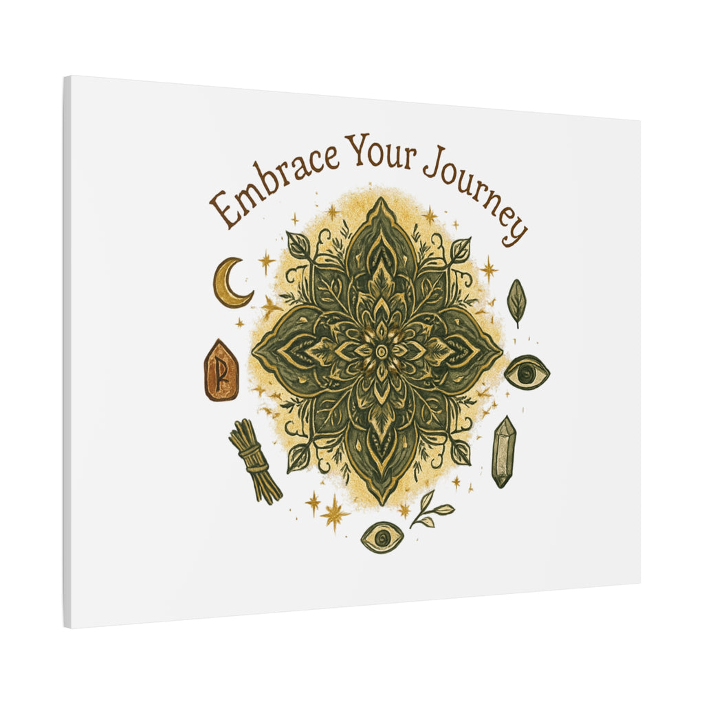 Embrace Your Journey Mandala Canvas | Matte Stretched Wall Art