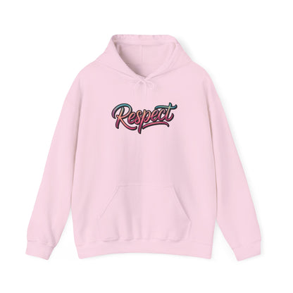 Respect Is Earned Hoodie — Retro Script Motivational Sweatshirt