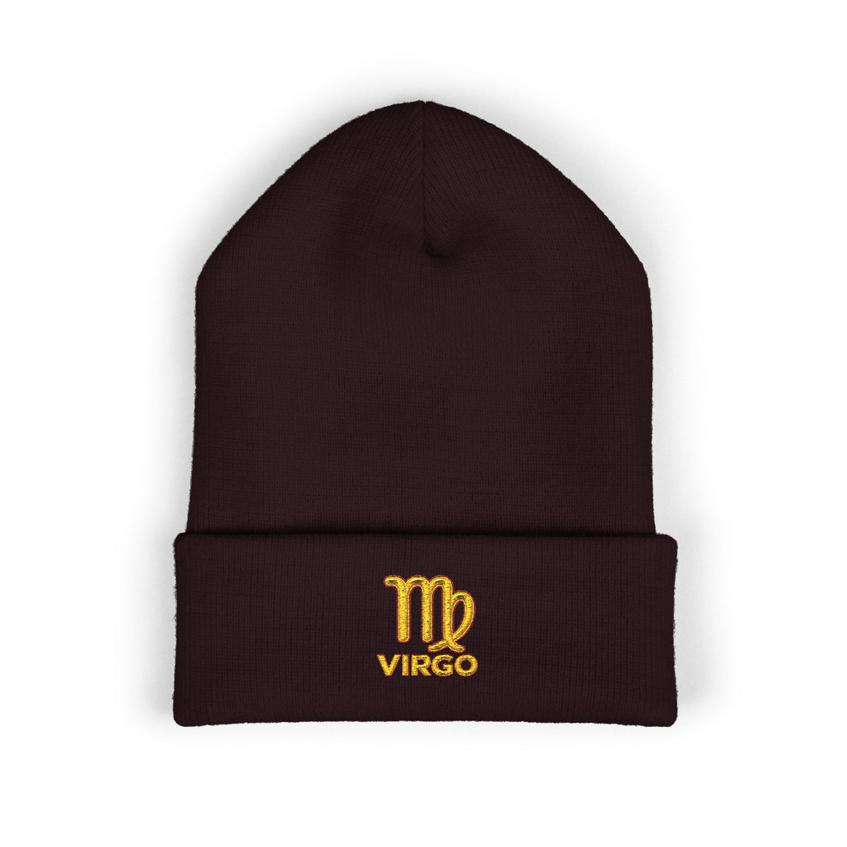 Virgo Zodiac Embroidered Cuffed Beanie