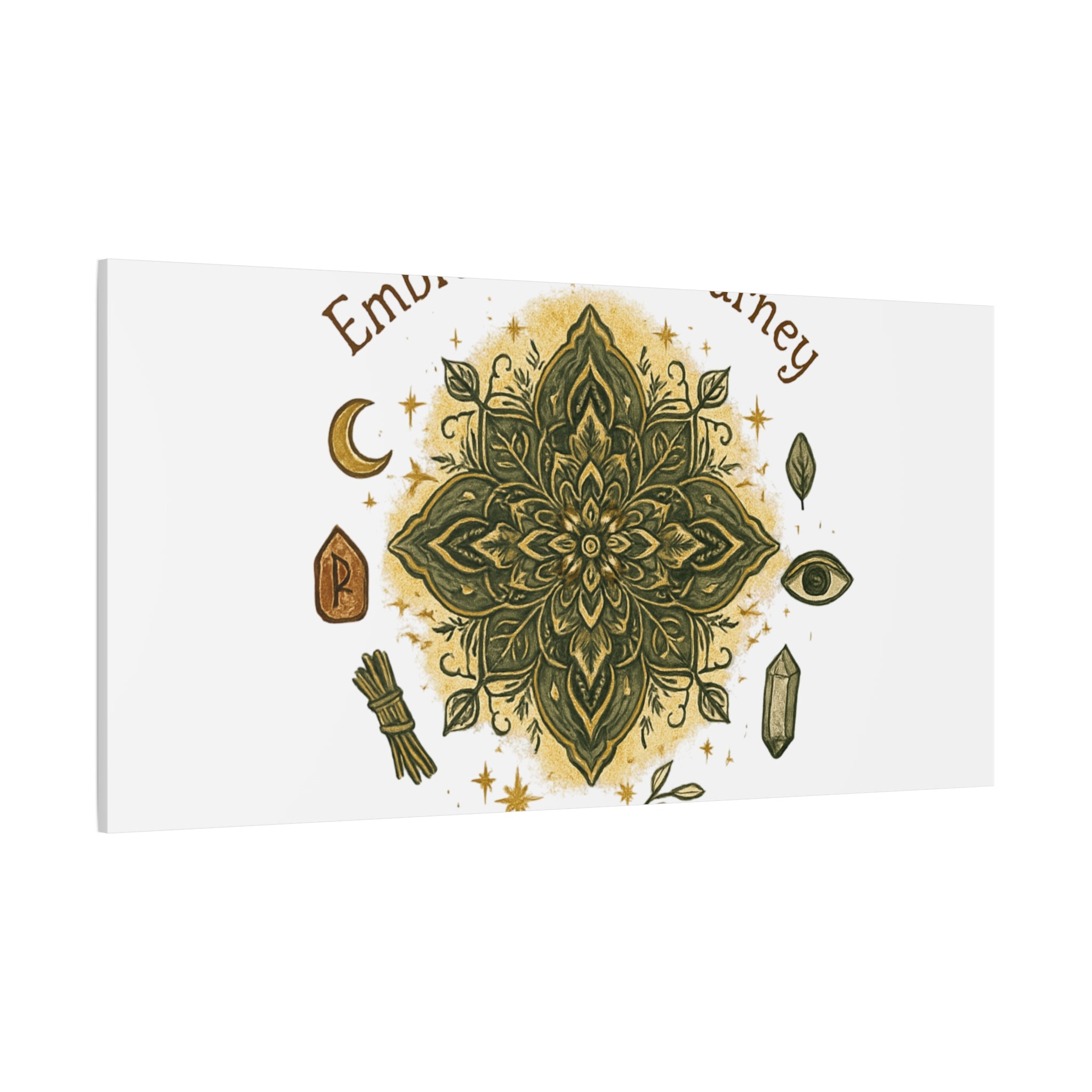 Embrace Your Journey Mandala Canvas | Matte Stretched Wall Art