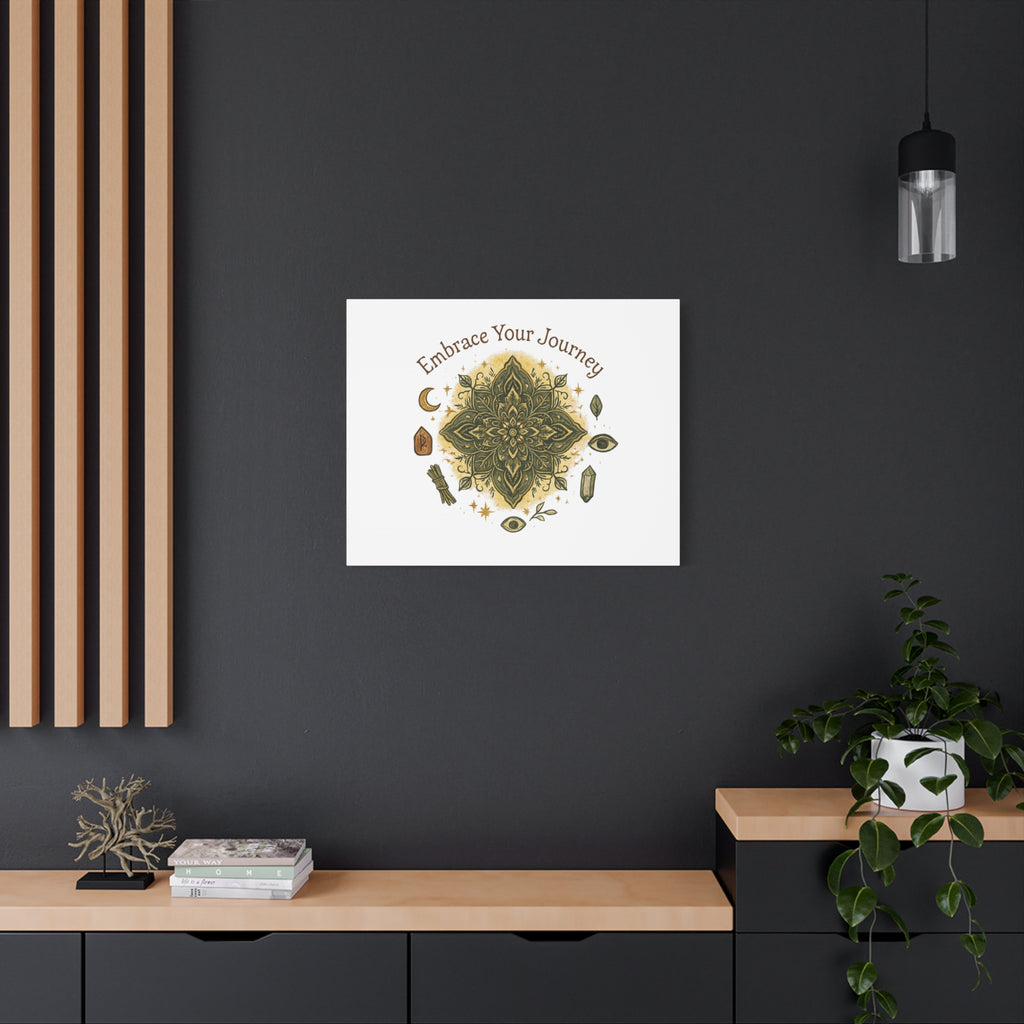 Embrace Your Journey Mandala Canvas | Matte Stretched Wall Art