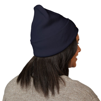 Virgo Zodiac Embroidered Cuffed Beanie