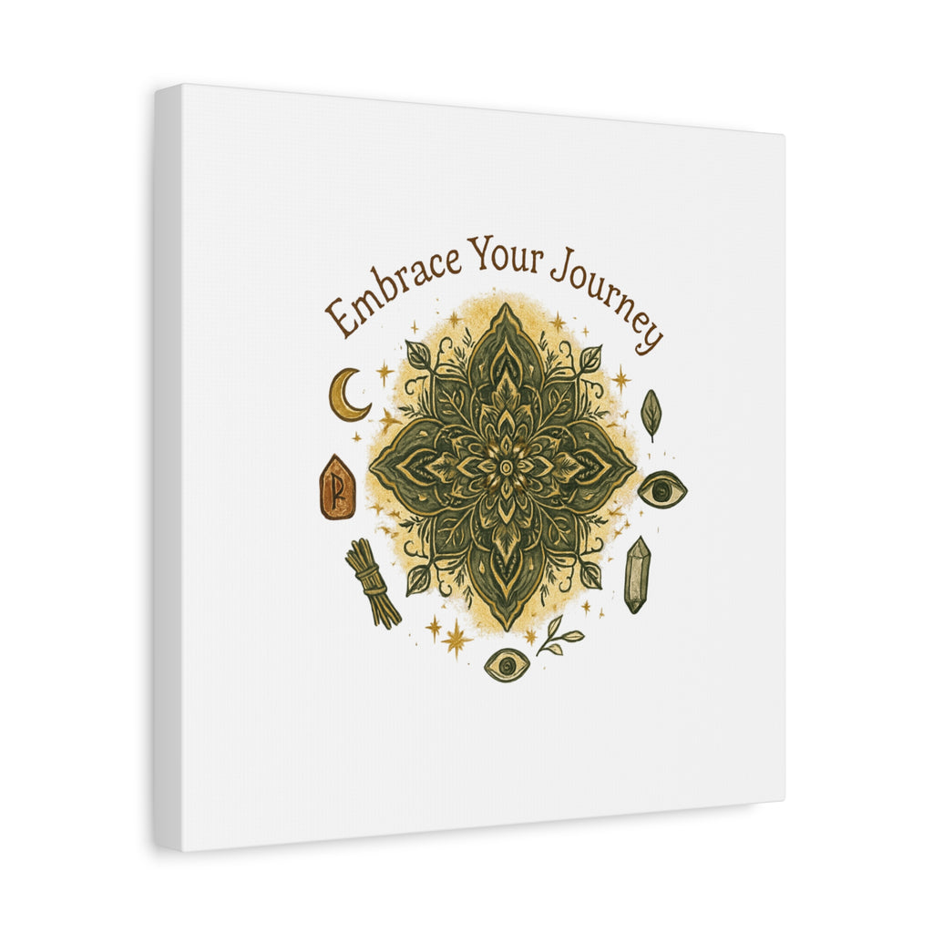 Embrace Your Journey Mandala Canvas | Matte Stretched Wall Art