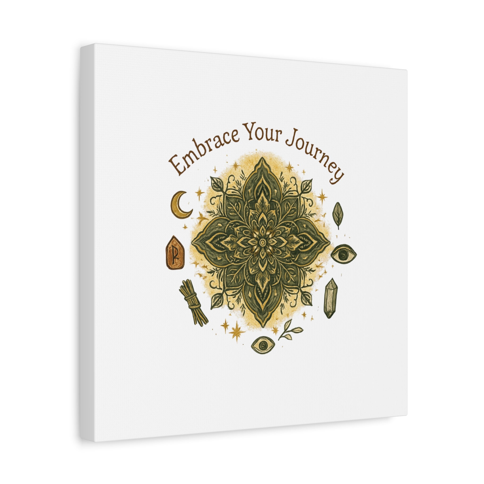 Embrace Your Journey Mandala Canvas | Matte Stretched Wall Art