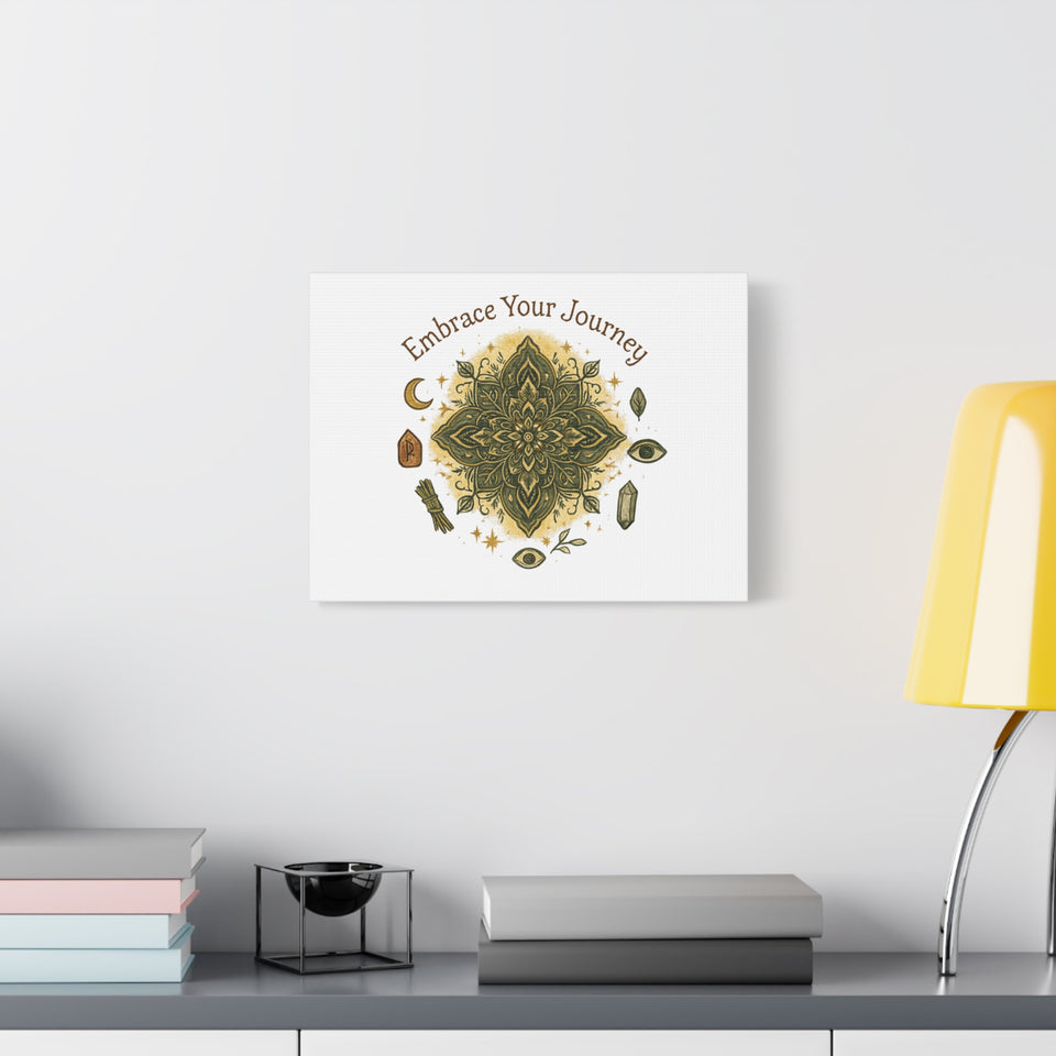 Embrace Your Journey Wall Art — Spiritual Mandala Canvas