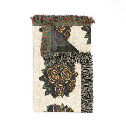 Sunflower Pattern Woven Blanket
