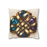 CartersLog Luxurious Faux Suede Gem Design Decorative Pillowcase – Elegant Cushion Cover for Home Decor