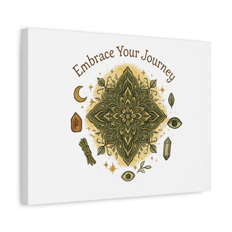 Embrace Your Journey Wall Art — Spiritual Mandala Canvas