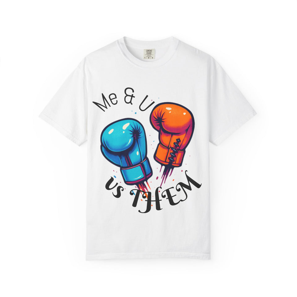 Couples t-shirt Me & U vs Them design