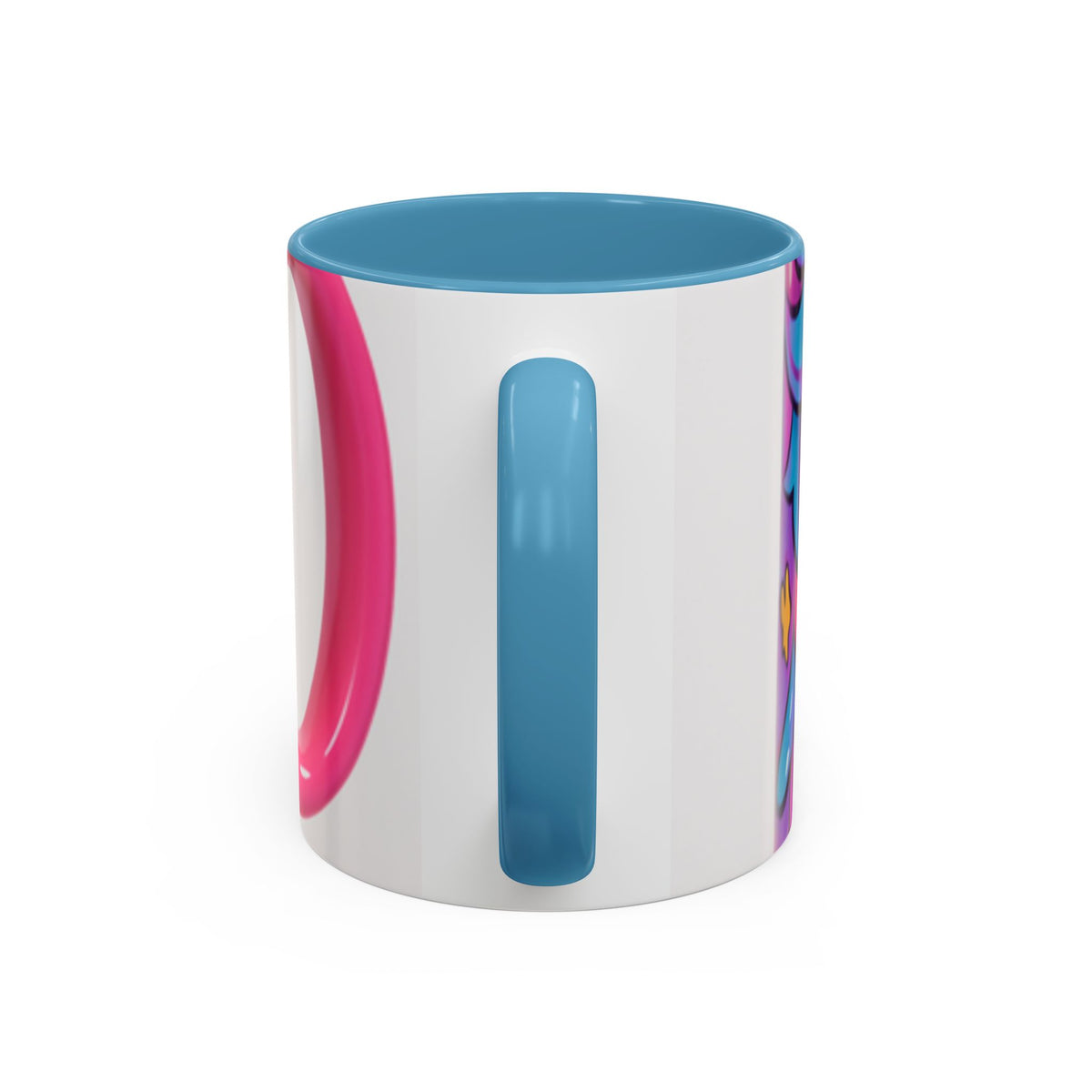 Vibrant Anime Inspired Coffee Mug, Cute Cat Lover Gift, Fun Kitchen Accessory, Bright Accent Mug for Daily Use, Whimsical Drinkware