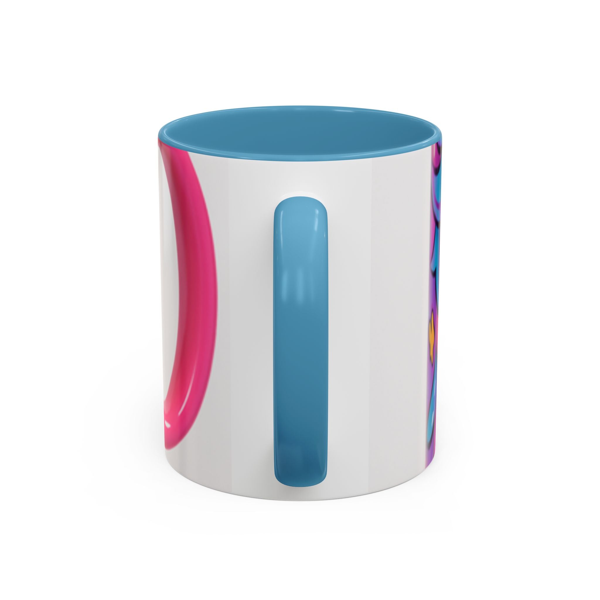 Vibrant Anime Inspired Coffee Mug, Cute Cat Lover Gift, Fun Kitchen Accessory, Bright Accent Mug for Daily Use, Whimsical Drinkware