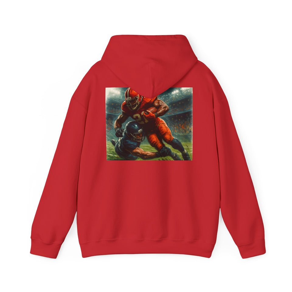 Football Warrior Hoodie, Sports Sweatshirt, Game Day, Unisex Apparel, We Up Next, Athletic Gift