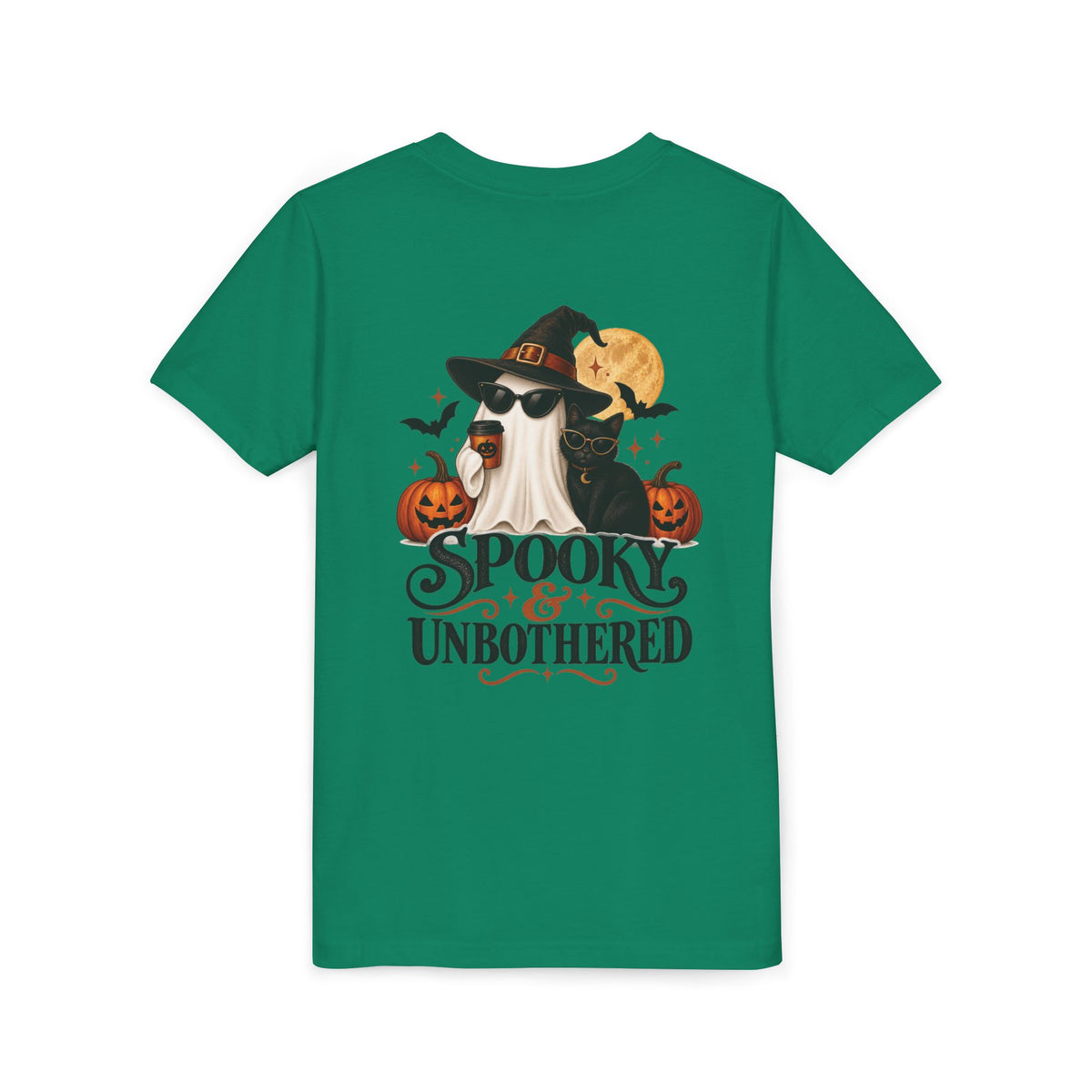 Youth Halloween Tee — “Daddy’s Little Boo” / “Spooky &amp; Unbothered” Kids Costume Shirt