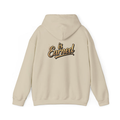 Respect Is Earned Hoodie — Retro Script Motivational Sweatshirt