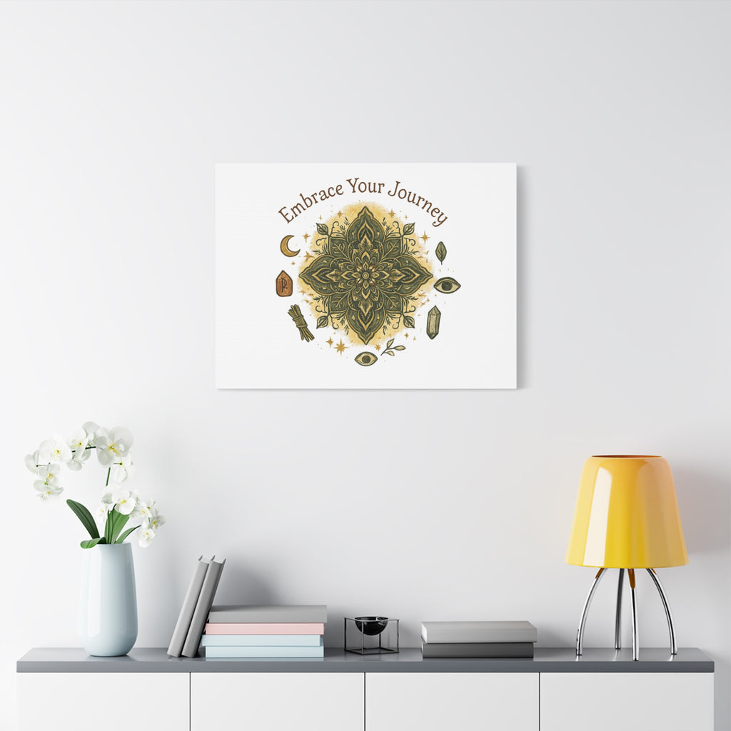 Embrace Your Journey Mandala Canvas | Matte Stretched Wall Art