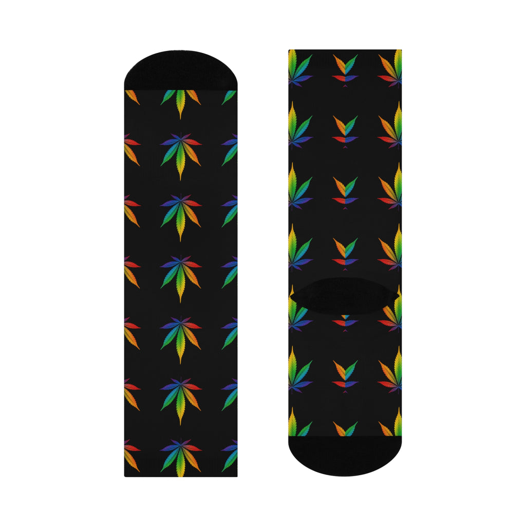 Mary Jane Cushion Crew Socks | Black Mary Jane Print Crew Socks