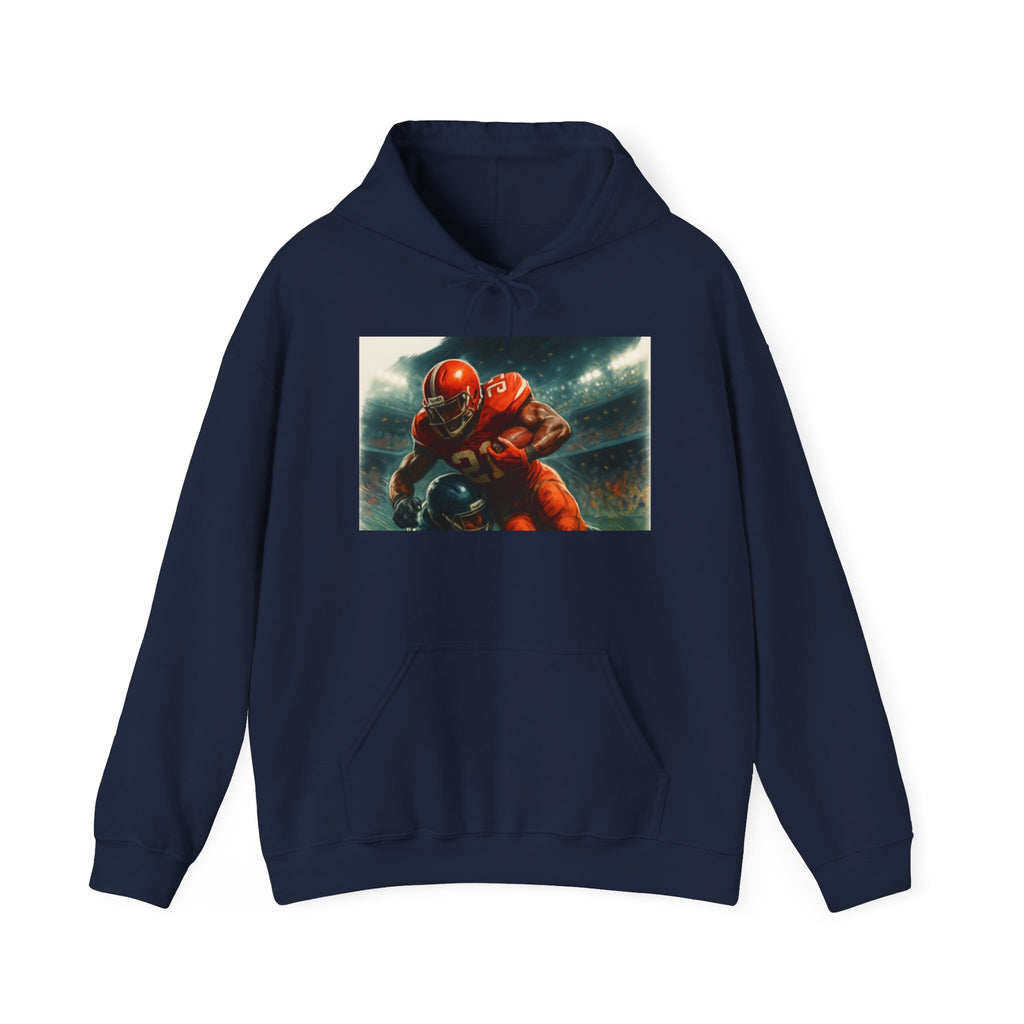 Football Warrior Hoodie, Sports Sweatshirt, Game Day, Unisex Apparel, We Up Next, Athletic Gift
