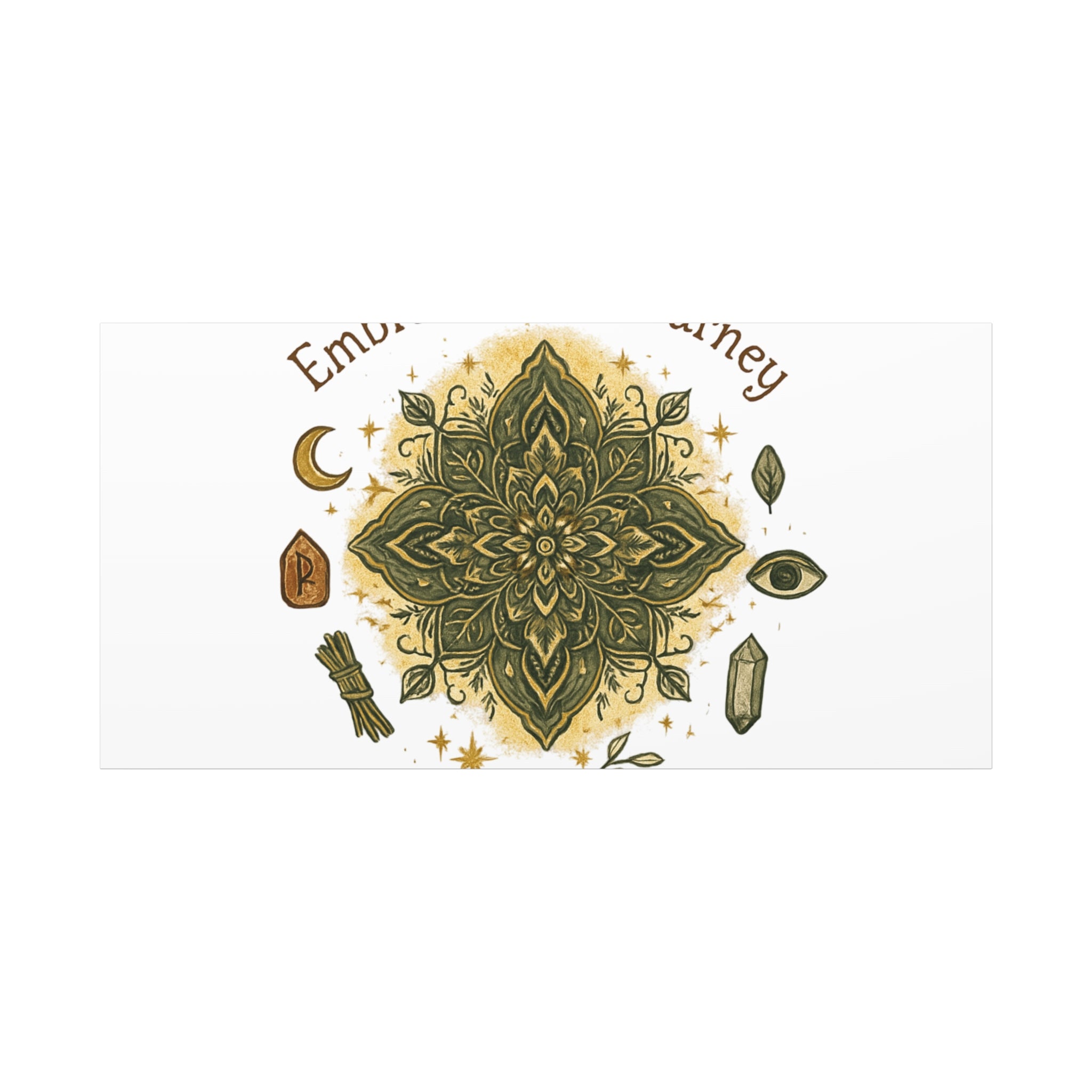 Embrace Your Journey Mandala Canvas | Matte Stretched Wall Art