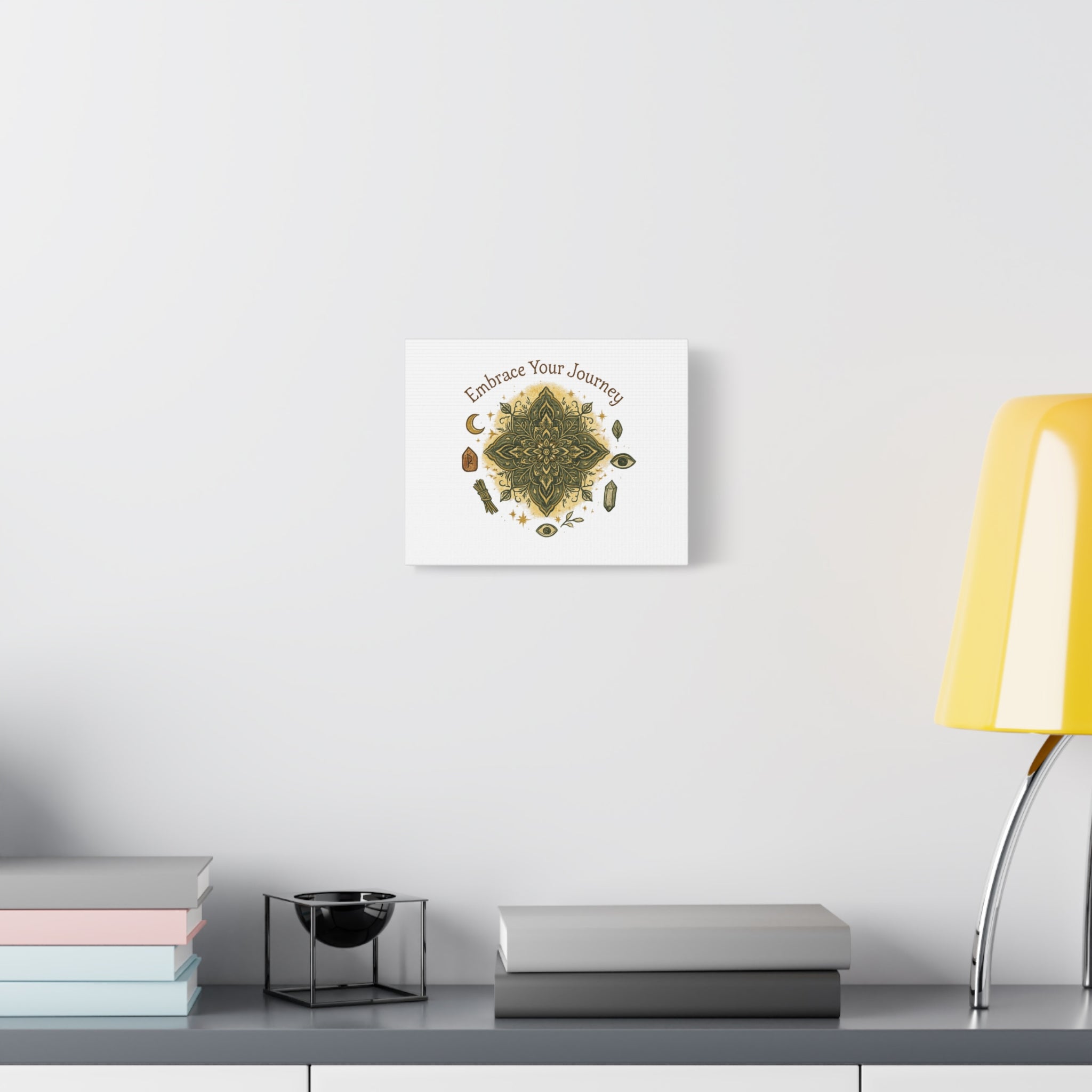 Embrace Your Journey Mandala Canvas | Matte Stretched Wall Art