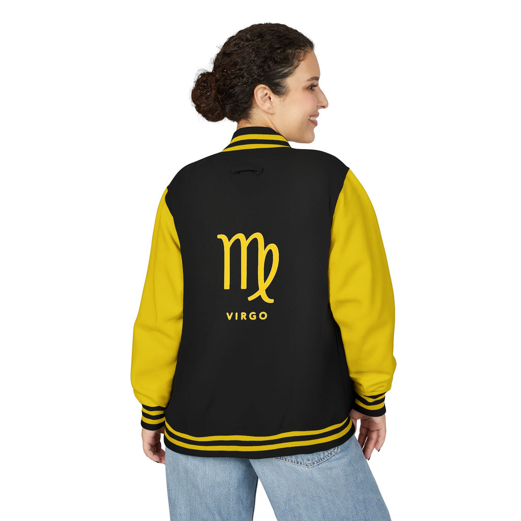 Zodiac Signs Logo Letterman Jacket personalized chest monogram | Astrology Jacket