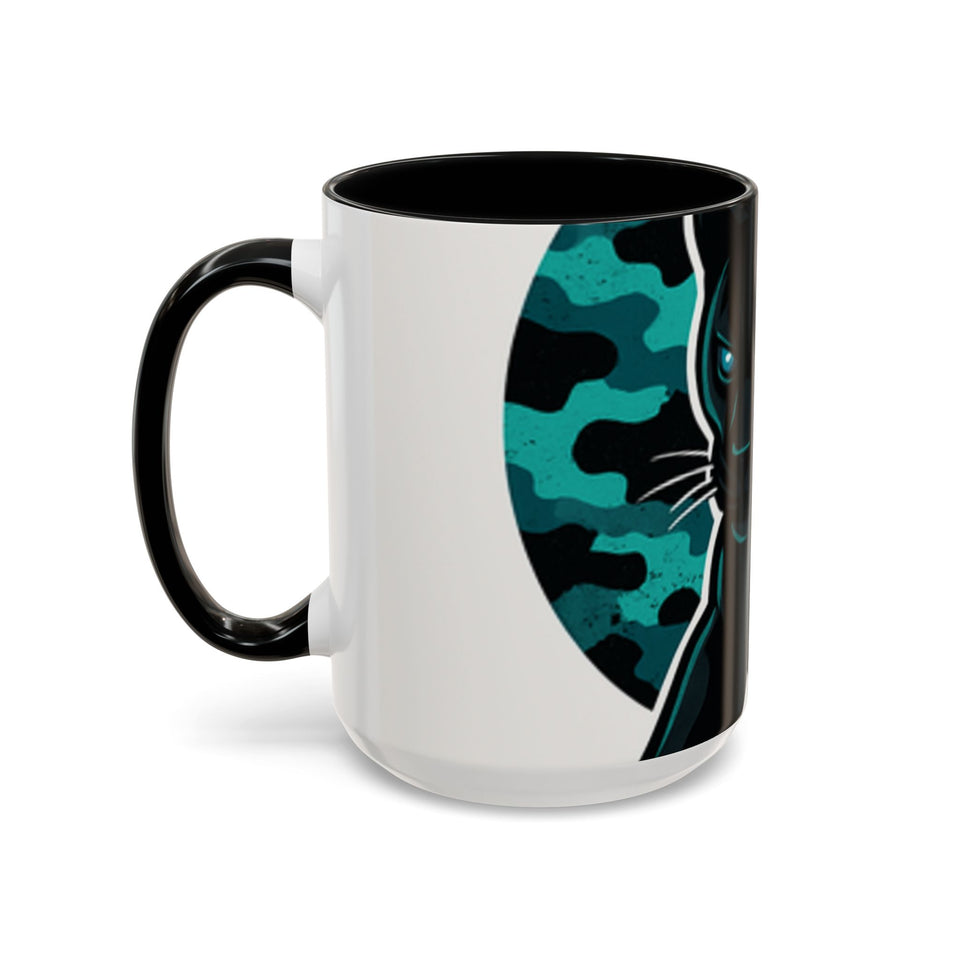 Panther Coffee Mug, Gift for Soccer Mom, Mother's Day Mug, animal lover Mom Gift, Coffee Mug for Mom, Mug Gift for Her, Ceramic Mug with
