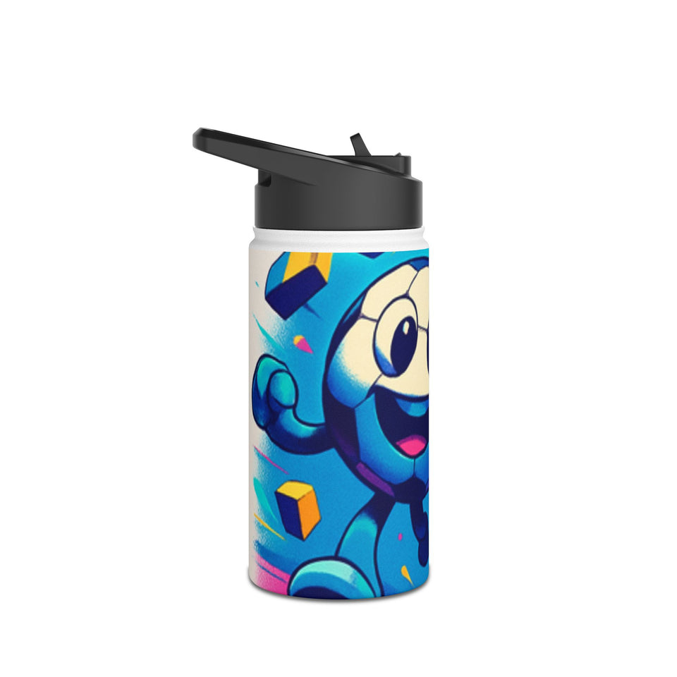 CartersLog Abstract Rust Texture Stainless Steel Water Bottle – 12oz 18oz 32oz Orange Brown Pattern