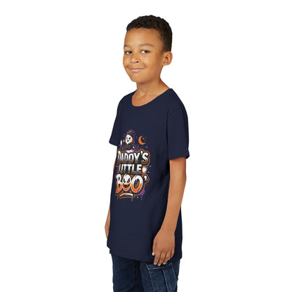 Youth Halloween Tee — “Daddy’s Little Boo” / “Spooky &amp; Unbothered” Kids Costume Shirt