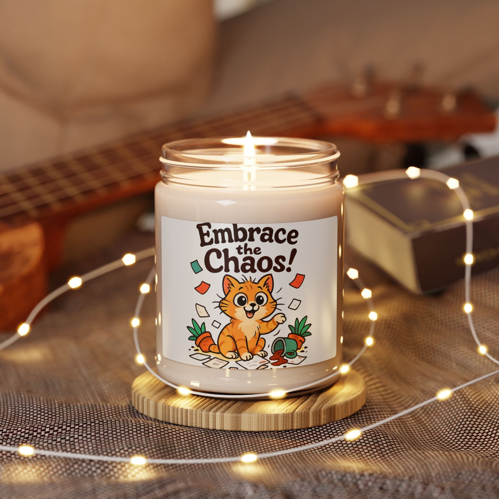 Embrace the Chaos Cat Candle | Soy Candle