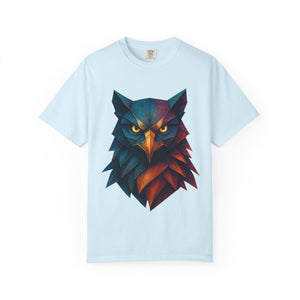 Colorful Owl Graphic T-Shirt for Nature Lovers, Unisex Casual Wear, Gift for Wildlife Enthusiasts, Eco-Friendly Fashion, Art Tee