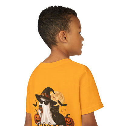 Youth Halloween Tee — “Daddy’s Little Boo” / “Spooky &amp; Unbothered” Kids Costume Shirt
