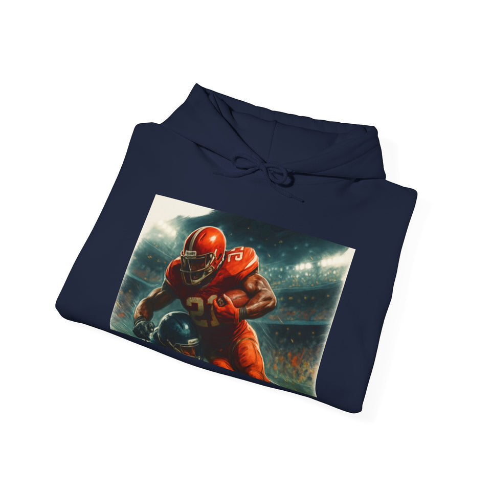 Football Warrior Hoodie, Sports Sweatshirt, Game Day, Unisex Apparel, We Up Next, Athletic Gift