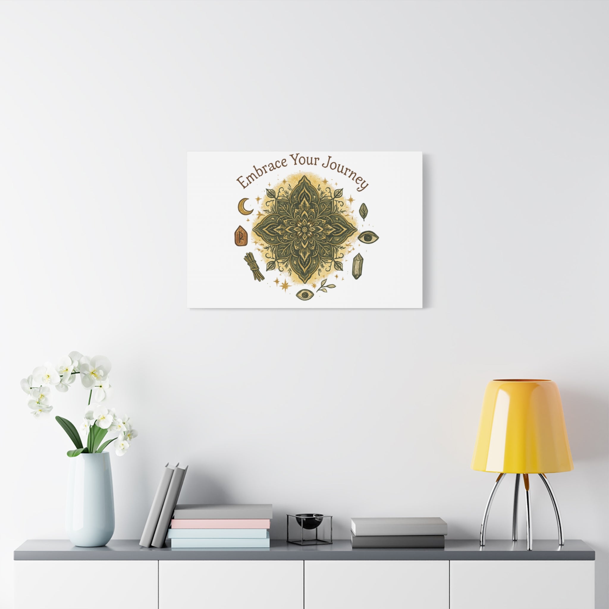 Embrace Your Journey Mandala Canvas | Matte Stretched Wall Art