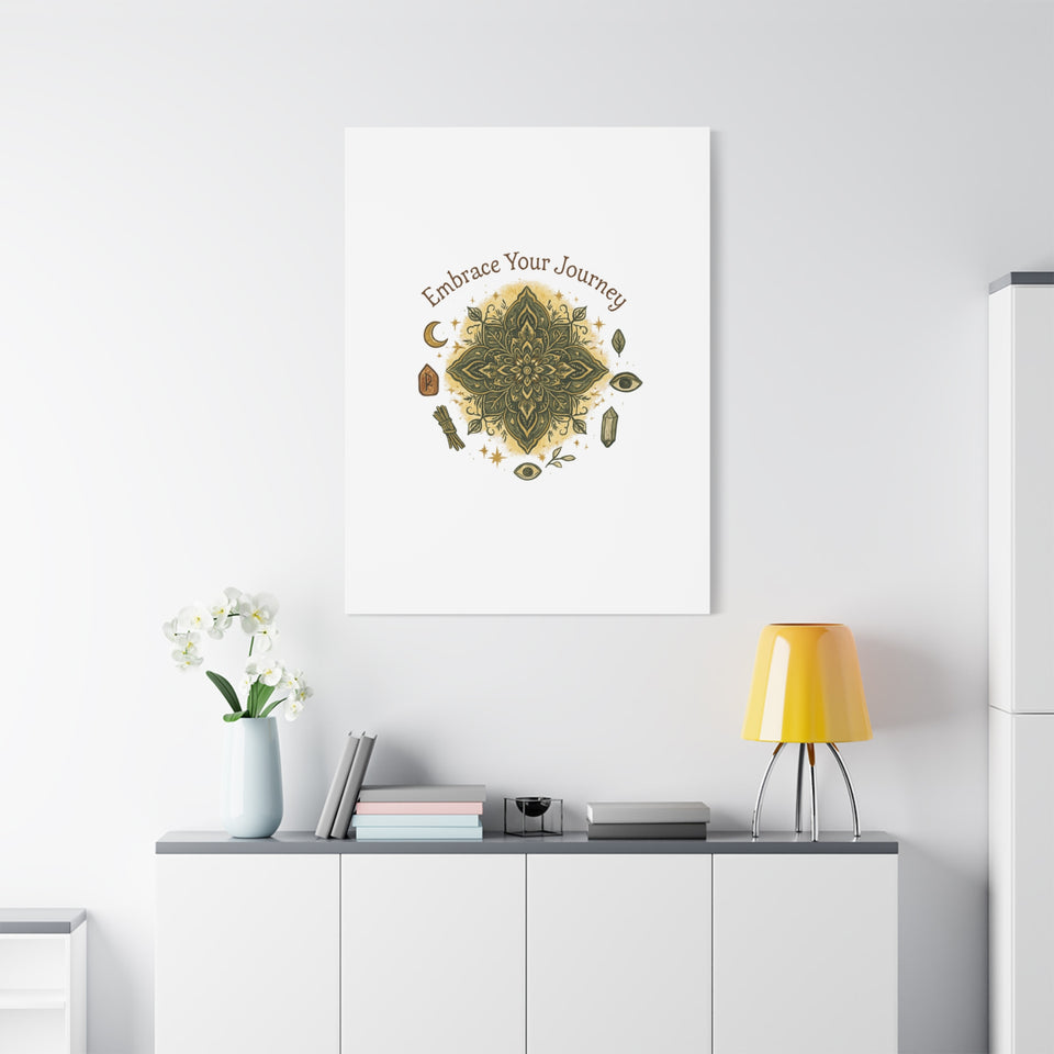 Embrace Your Journey Wall Art — Spiritual Mandala Canvas