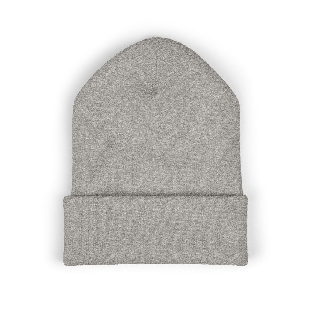 Embroidered Floral 'Taurus' Cuffed Beanie — Zodiac Winter Hat