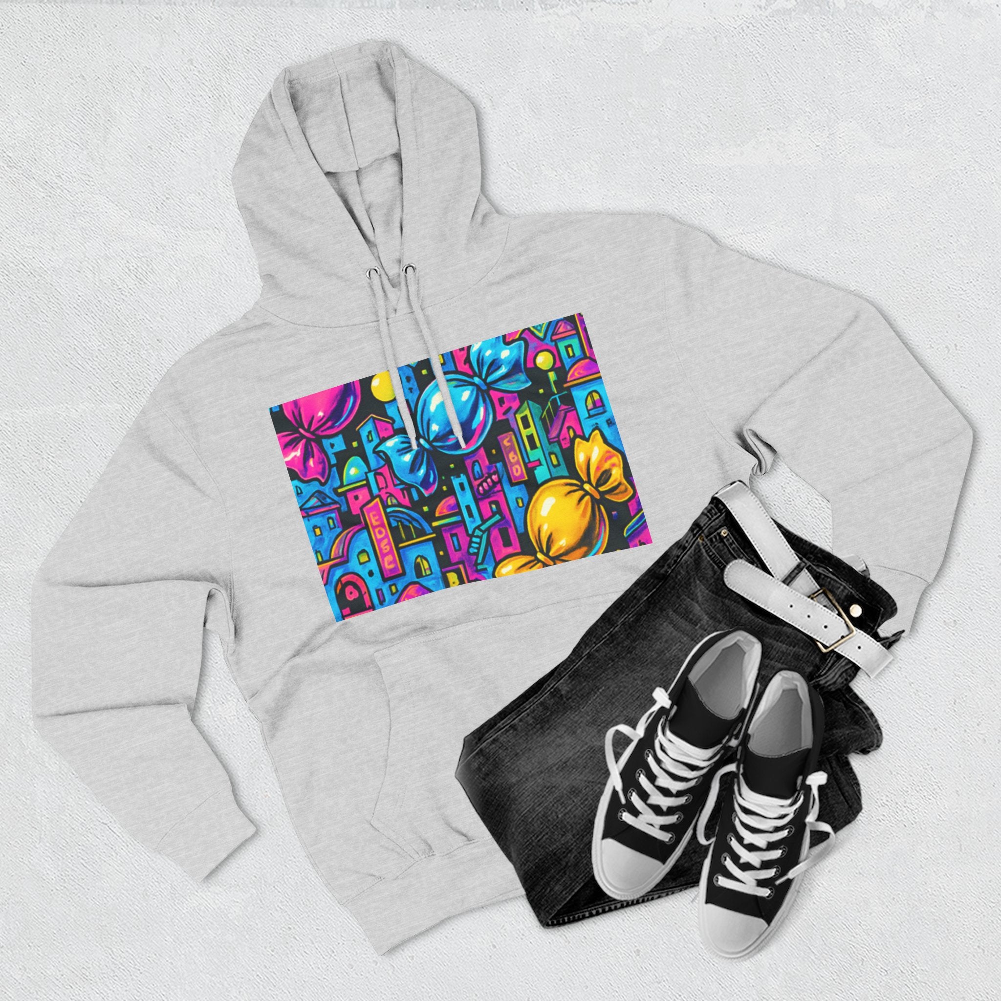 Colorful Candy City hoodie | Graphic Hoodie