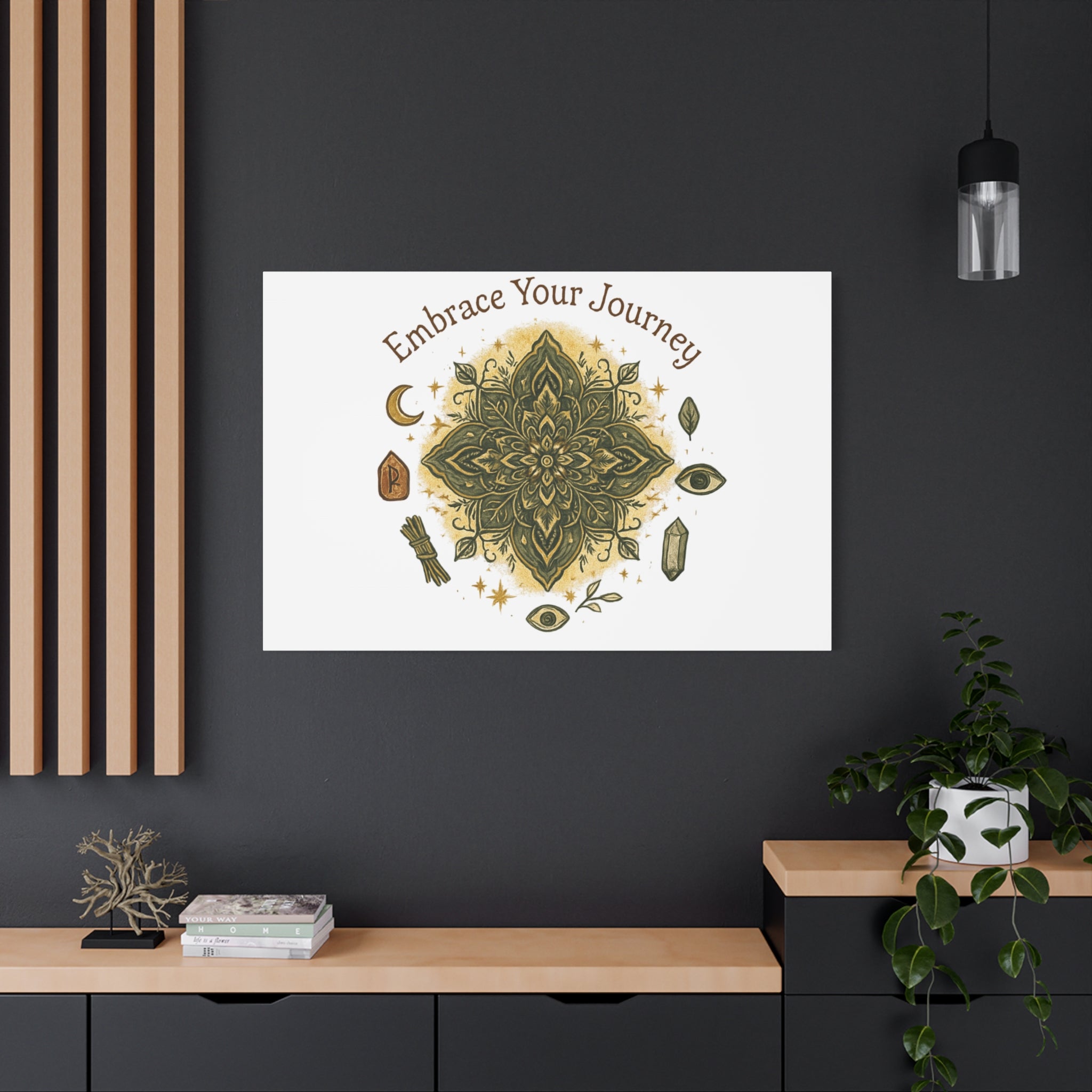 Embrace Your Journey Mandala Canvas | Matte Stretched Wall Art