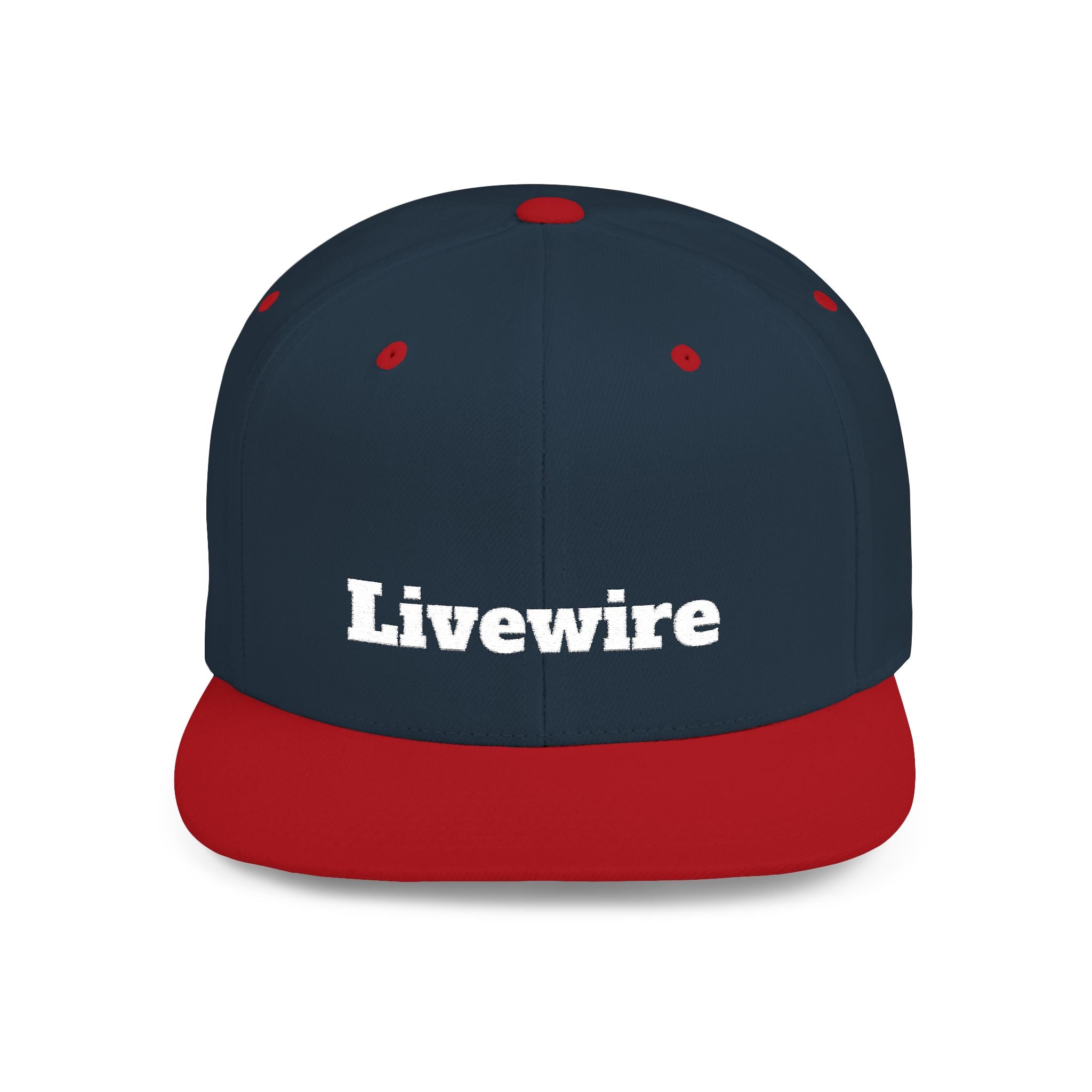 Livewire Flat Bill Snapback Hat | Stylish Casual Cap for Everyday Wear, Perfect for Festivals, Sports, and Street Style