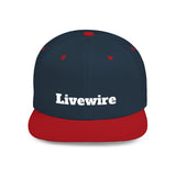 Livewire Flat Bill Snapback Hat | Stylish Casual Cap for Everyday Wear, Perfect for Festivals, Sports, and Street Style