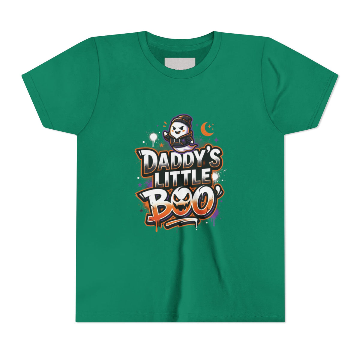 Youth Halloween Tee — “Daddy’s Little Boo” / “Spooky &amp; Unbothered” Kids Costume Shirt