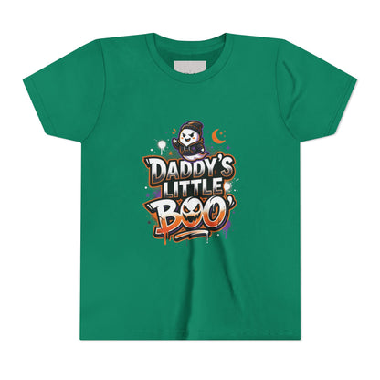 Youth Halloween Tee — “Daddy’s Little Boo” / “Spooky &amp; Unbothered” Kids Costume Shirt