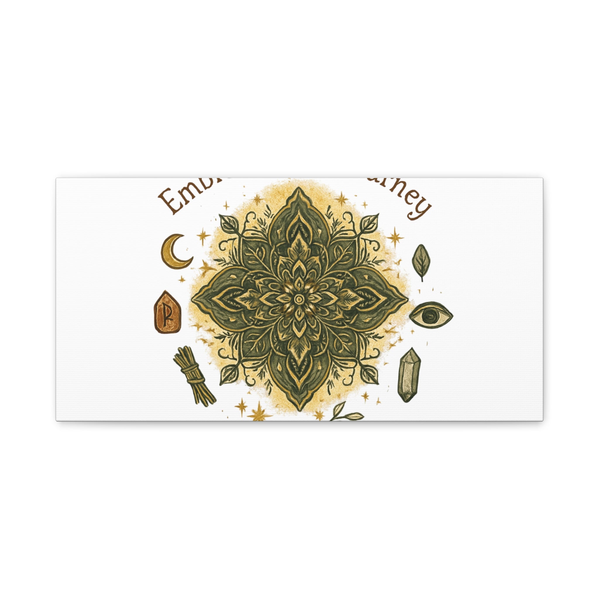 Embrace Your Journey Mandala Canvas | Matte Stretched Wall Art