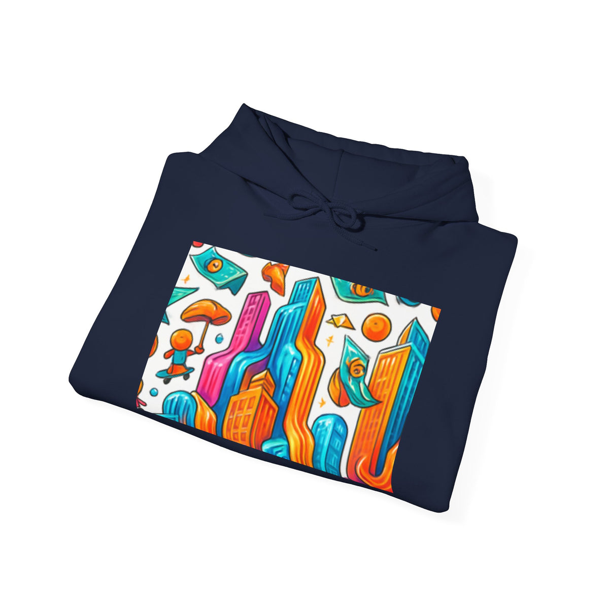 Designed Hooded Sweatshirt, Graphic Hoodie, Cozy Pullover, Men&